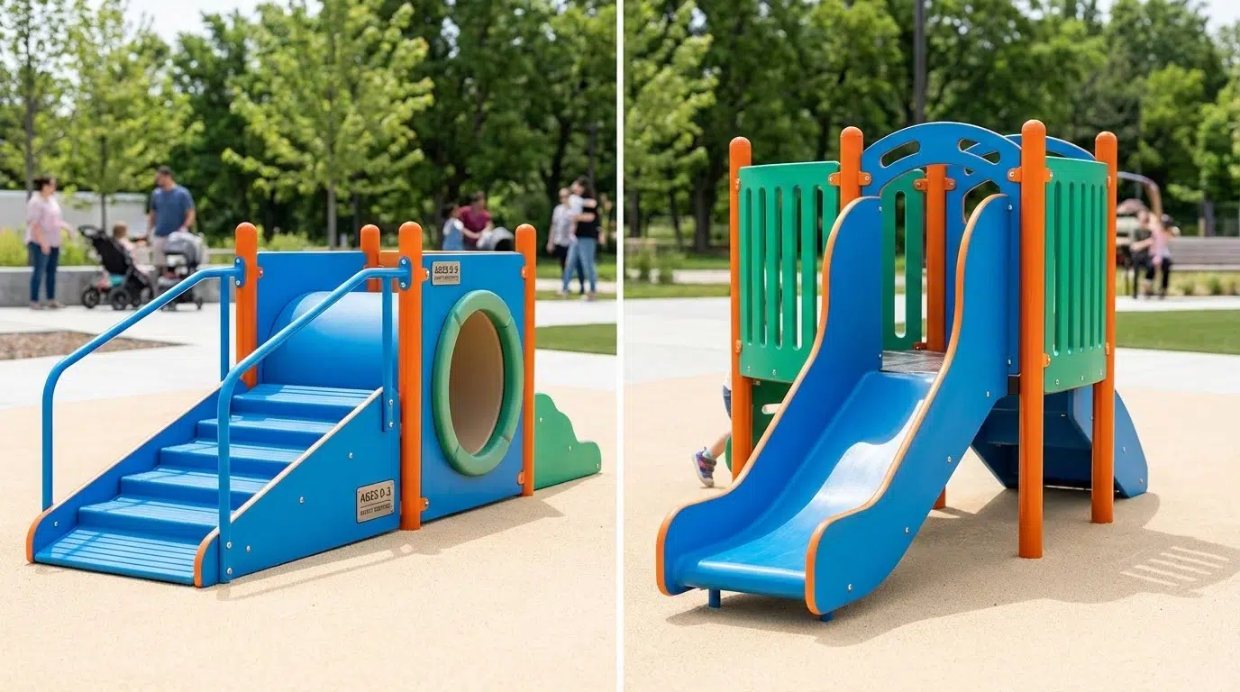 מתקני משחק בטיחותיים לפעוטות בגילאי אפס עד שלוש במעון יום