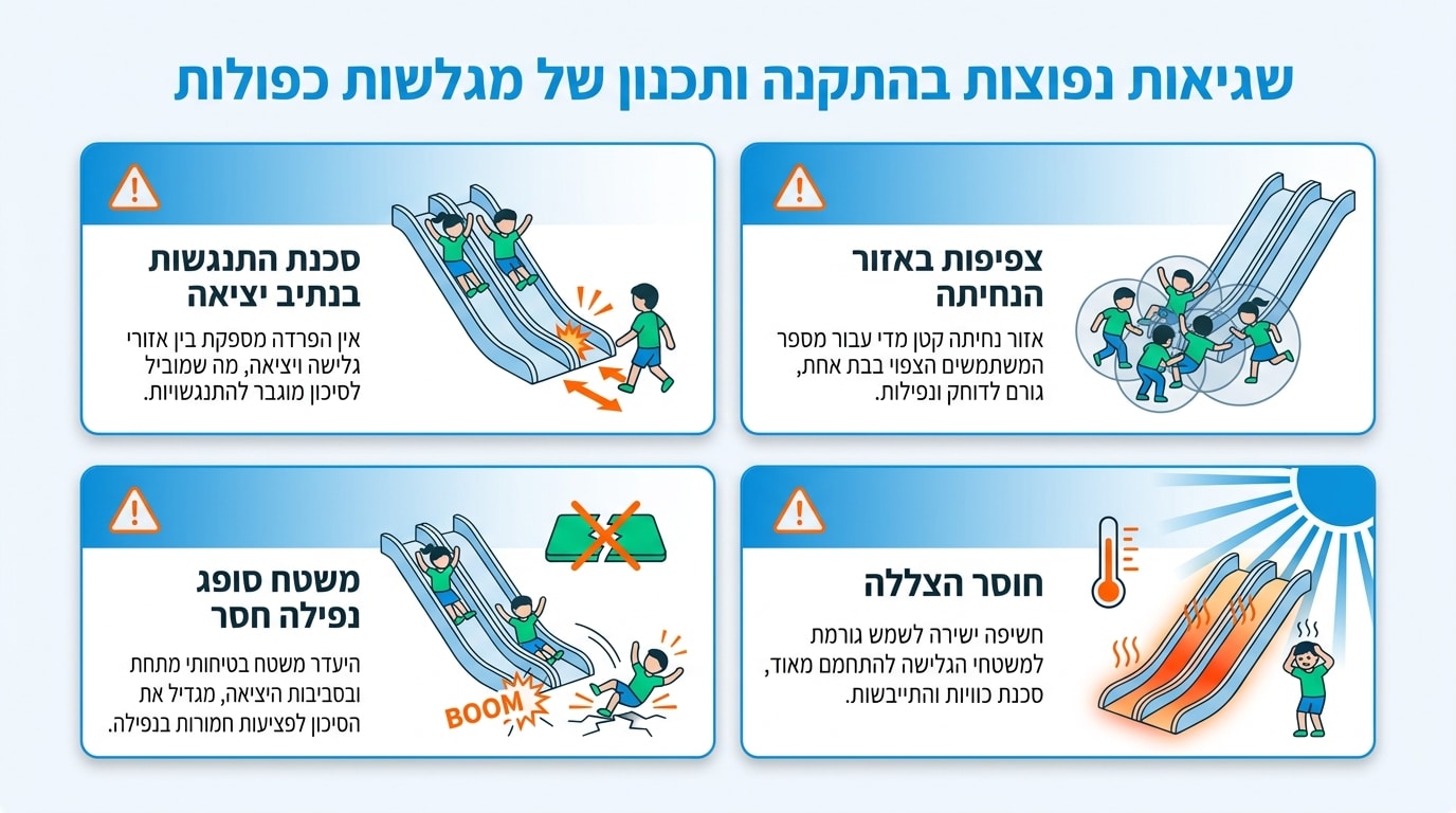 טעויות נפוצות שגורמות לתאונות במגלשות כפולות