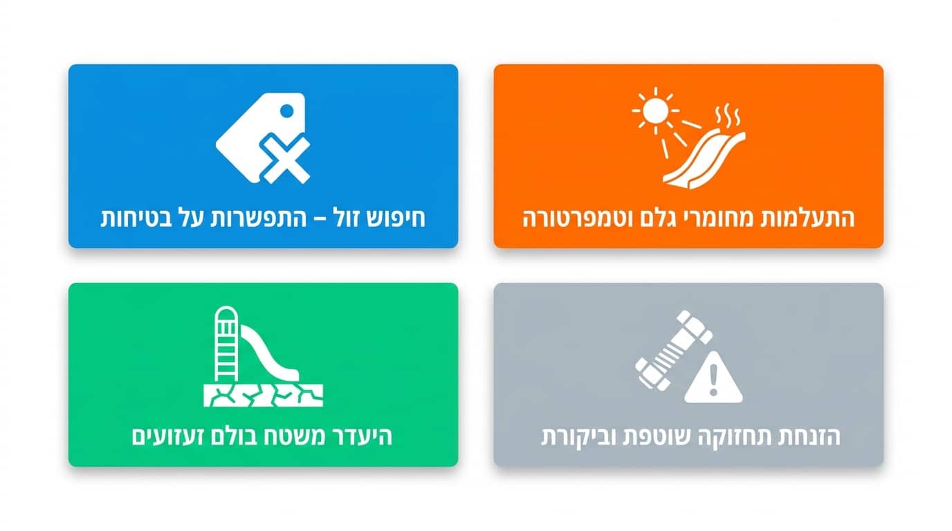 טעויות נפוצות בבחירת מגלשה ואיך להימנע מהן