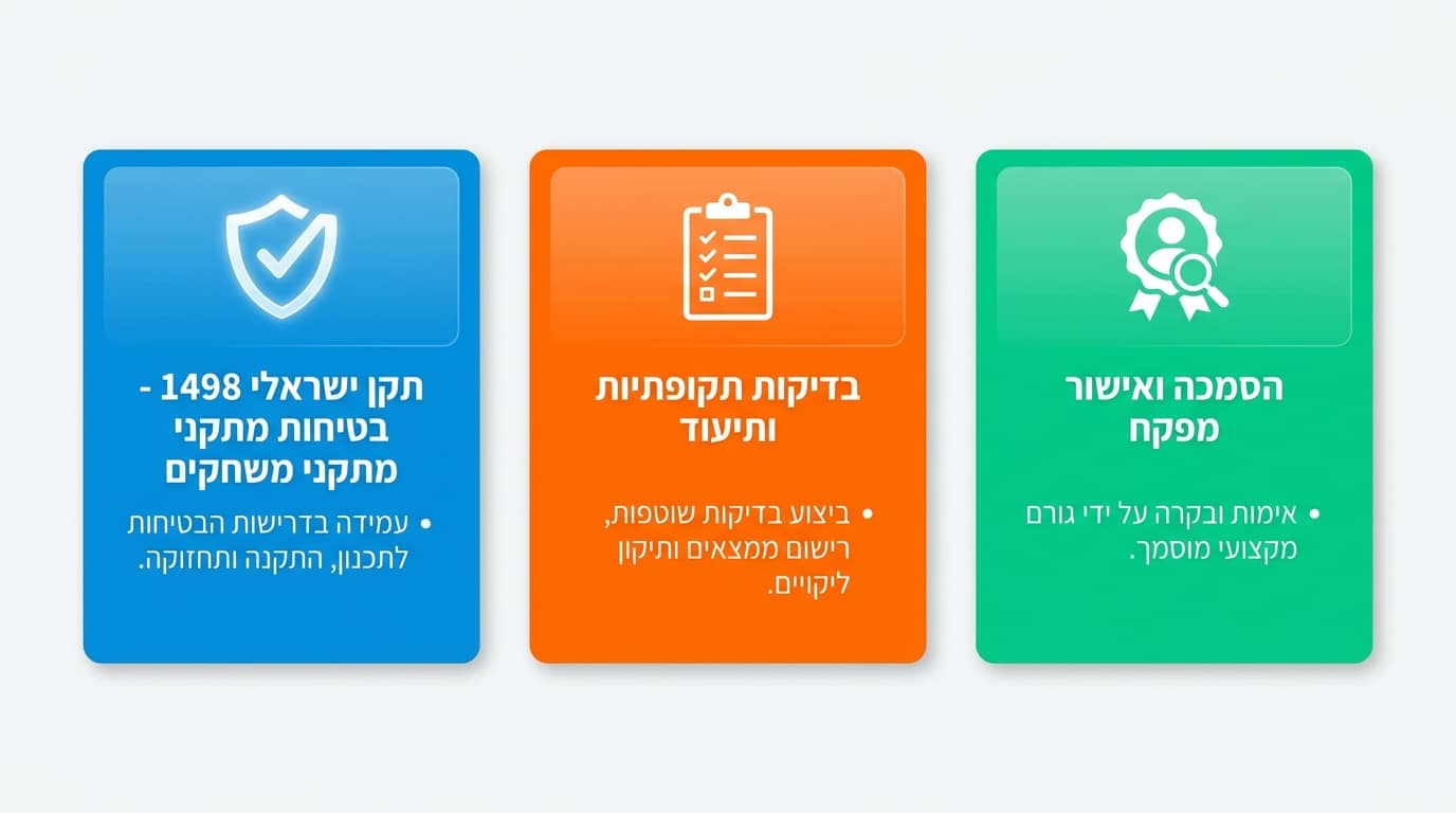 תקן ישראלי 1498 למתקני שעשועים – דרישות בטיחות ועמידה בתקן