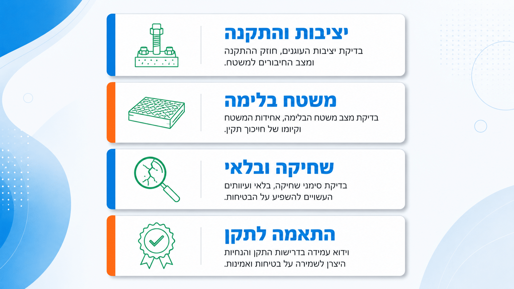 בדיקות תקופתיות של מתקני משחק – מדדי בטיחות ותחזוקה שוטפת